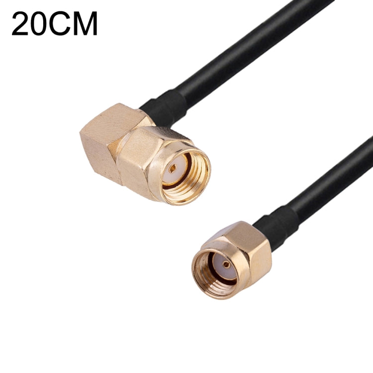 Cable adaptador coaxial RF RG174, longitud: 20 cm, 20cm RP-SMA Male to RP-SMA Female, 20cm RP-SMA Male to RP-SMA Male, 20cm RP-SMA Male to SMA Female, 20cm RP-SMA Male to SMA Male, 20cm SMA Male to SMA Female, 20cm SMA Male to RP-SMA Female            ...