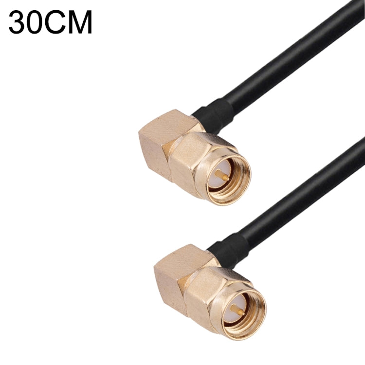 Cable adaptador coaxial RF RG174, longitud: 30 cm, 30cm RP-SMA Male to RP-SMA Female, 30cm RP-SMA Male to RP-SMA Male, 30cm RP-SMA Male to SMA Female, 30cm RP-SMA Male to SMA Male, 30cm SMA Male to SMA Female, 30cm SMA Male to RP-SMA Female            ...