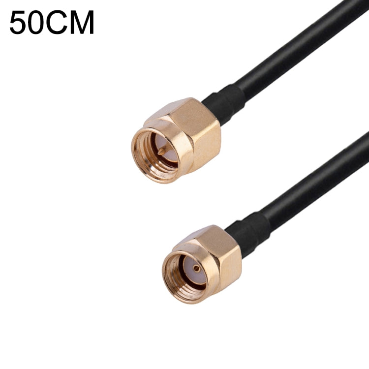 Cable adaptador coaxial RF RG174, longitud: 50 cm, 50cm RP-SMA Male to RP-SMA Female, 50cm RP-SMA Male to RP-SMA Male, 50cm RP-SMA Male to SMA Female, 50cm RP-SMA Male to SMA Male, 50cm SMA Male to SMA Female, 50cm SMA Male to RP-SMA Female            ...