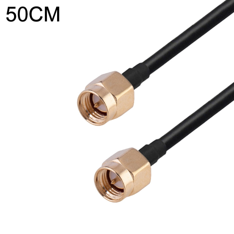 Cable adaptador coaxial RF RG174, longitud: 50 cm, 50cm RP-SMA Male to RP-SMA Female, 50cm RP-SMA Male to RP-SMA Male, 50cm RP-SMA Male to SMA Female, 50cm RP-SMA Male to SMA Male, 50cm SMA Male to SMA Female, 50cm SMA Male to RP-SMA Female            ...
