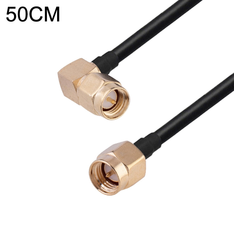 Cable adaptador coaxial RF RG174, longitud: 50 cm, 50cm RP-SMA Male to RP-SMA Female, 50cm RP-SMA Male to RP-SMA Male, 50cm RP-SMA Male to SMA Female, 50cm RP-SMA Male to SMA Male, 50cm SMA Male to SMA Female, 50cm SMA Male to RP-SMA Female            ...