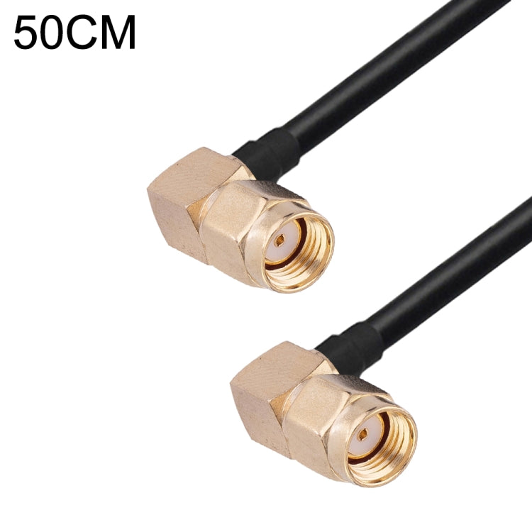 Cable adaptador coaxial RF RG174, longitud: 50 cm, 50cm RP-SMA Male to RP-SMA Female, 50cm RP-SMA Male to RP-SMA Male, 50cm RP-SMA Male to SMA Female, 50cm RP-SMA Male to SMA Male, 50cm SMA Male to SMA Female, 50cm SMA Male to RP-SMA Female            ...