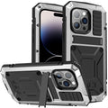 R-JUST Estuche impermeable a prueba de polvo a prueba de golpes con soporte, For iPhone 14 Pro, For iPhone 14 Pro Max, For iPhone 14, For iPhone 14 Plus