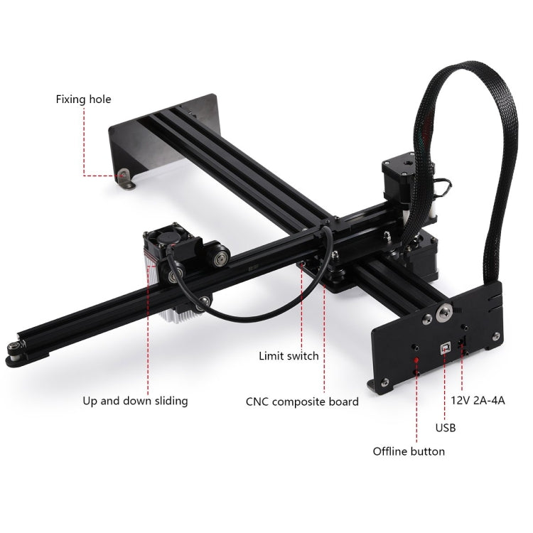 Grabador láser NEJE MASTER 3 Plus con módulo láser N40630, MASTER 3 Plus with N40630 (EU Plug), MASTER 3 Plus with N40630 (US Plug)