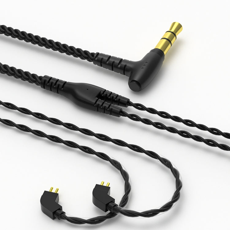 CVJ V2 1,25 m Cobre sin oxígeno Original Cable de auricular de codo de 3,5 mm, 0.75mm No Mic, 0.78mm No Mic, MMCX No Mic, 0.75mm with Mic, 0.78mm with Mic, MMCX with Mic