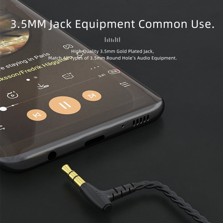 CVJ V2 1,25 m Cobre sin oxígeno Original Cable de auricular de codo de 3,5 mm, 0.75mm No Mic, 0.78mm No Mic, MMCX No Mic, 0.75mm with Mic, 0.78mm with Mic, MMCX with Mic