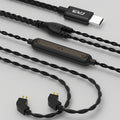 CVJ V6.TC Cable de auriculares de cobre sin oxígeno con decodificación digital tipo C de 1,25 m, 0.75mm, 0.78mm, MMCX