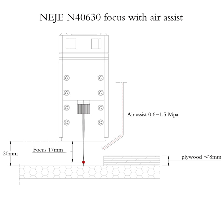 Kits de módulo de grabado láser NEJE N40630 7,5 W 450 nm, N40630