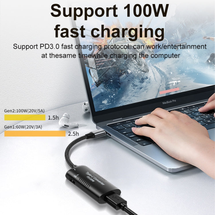 + Tipo-C + USB Hembra a Adaptador Multifunción Tipo-C, DC5521 / 5525, DC7406, DC7909, Square Port