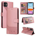 GQUTROBE Skin Feel Estuche magnético de cuero para teléfono, For iPhone 11, For iPhone XR, For iPhone XS Max, For iPhone XS / X, For iPhone SE 2022 / SE 2020 / 8 / 7, For iPhone 8 Plus / 7 Plus