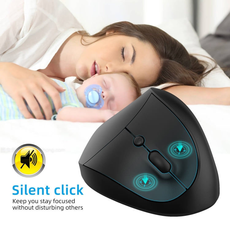 Ratón ergonómico vertical inalámbrico para juegos X10 2.4G, X10 (Black), X10 (Grey)