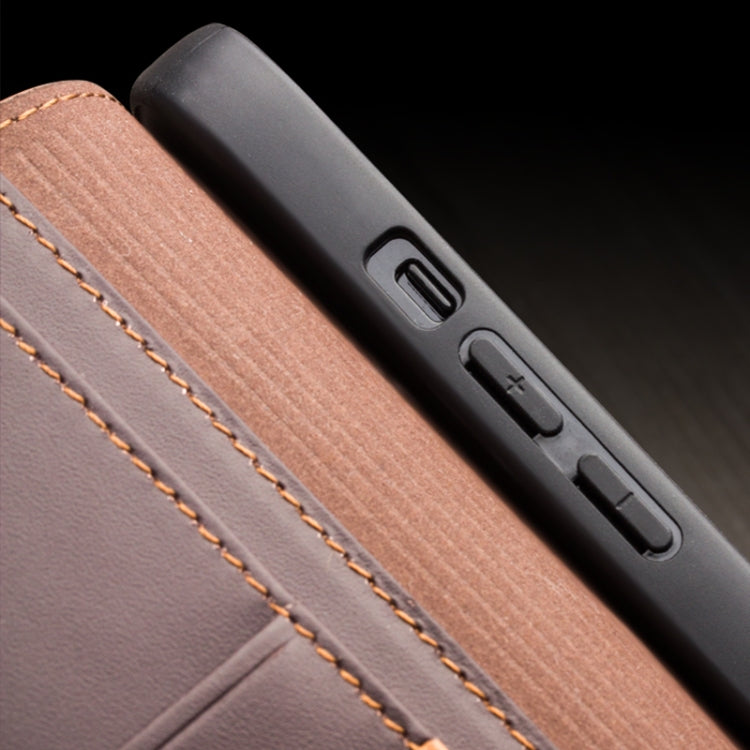 Estuche para teléfono de PU con tapa horizontal comercial QIALINO, For iPhone 14, For iPhone 14 Plus, For iPhone 14 Pro, For iPhone 14 Pro Max