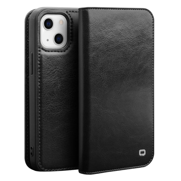 QIALINO Estuche para teléfono de cuero con tapa horizontal, For iPhone 14, For iPhone 14 Plus, For iPhone 14 Pro, For iPhone 14 Pro Max