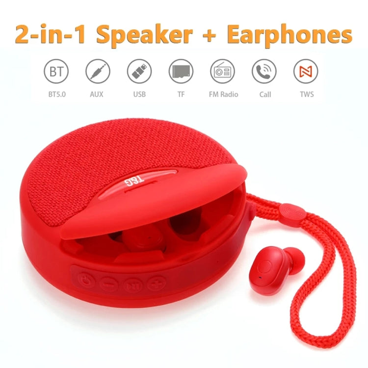 T&G TG808 2 en 1 Mini altavoz inalámbrico Bluetooth Auriculares inalámbricos