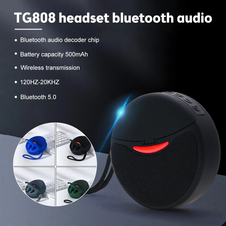 T&G TG808 2 en 1 Mini altavoz inalámbrico Bluetooth Auriculares inalámbricos