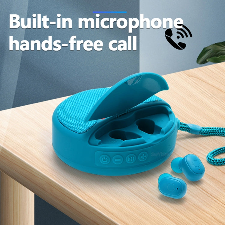 T&G TG808 2 en 1 Mini altavoz inalámbrico Bluetooth Auriculares inalámbricos
