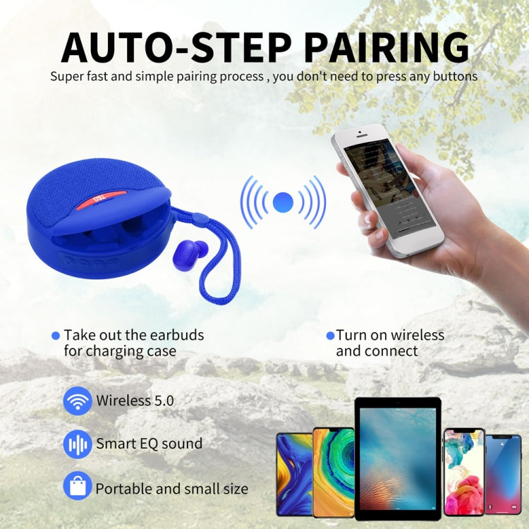 T&G TG808 2 en 1 Mini altavoz inalámbrico Bluetooth Auriculares inalámbricos