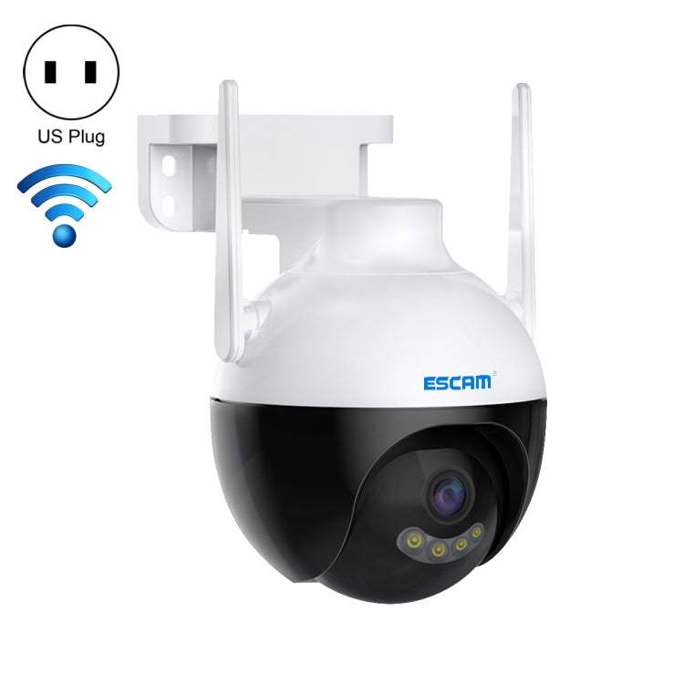 ESCAM QF300 Cámara IP WiFi inteligente de 3MP compatible con detección de humanoide AI/seguimiento automático/almacenamiento en la nube/visión nocturna de voz bidireccional, US Plug, UK Plug, AU Plug, EU Plug