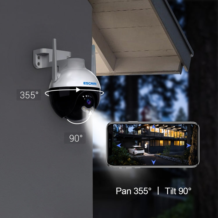 ESCAM QF300 Cámara IP WiFi inteligente de 3MP compatible con detección de humanoide AI/seguimiento automático/almacenamiento en la nube/visión nocturna de voz bidireccional, US Plug, UK Plug, AU Plug, EU Plug