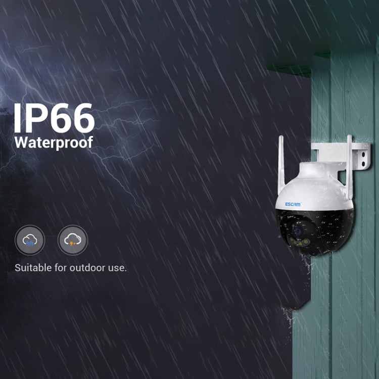 ESCAM QF300 Cámara IP WiFi inteligente de 3MP compatible con detección de humanoide AI/seguimiento automático/almacenamiento en la nube/visión nocturna de voz bidireccional, US Plug, UK Plug, AU Plug, EU Plug