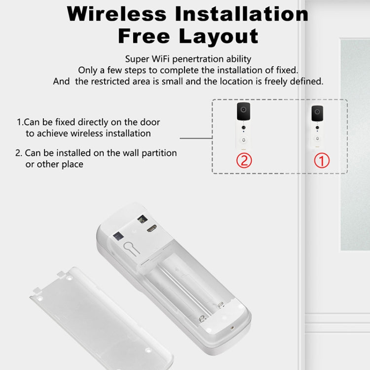 Timbre de video V30S Tuya Smart WIFI compatible con POE con cable e intercomunicador bidireccional y visión nocturna, T30