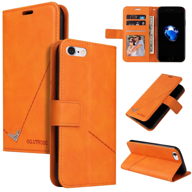 GQUTROBE Estuche para teléfono de cuero en ángulo recto, For iPhone 7 / 8 / SE 2020 / SE 2022