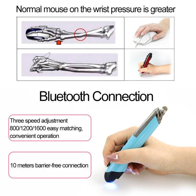 PR-08 Multifuncional Inalámbrico Bluetooth Pen Mouse Capacitivo Pen Mouse, 4-keys(White), 4-keys(Blue), 4-keys(Grey), 4-keys(Red), 4-keys(Black)