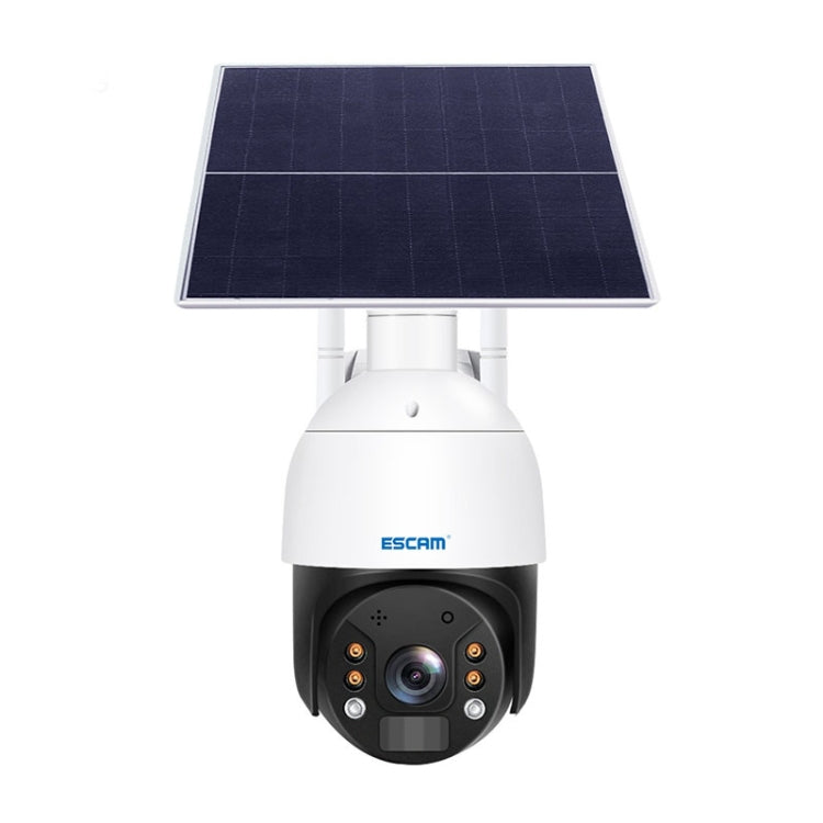 ESCAM QF724 3MP 24h Grabación Almacenamiento en la nube PT 4G PIR Alarma Cámara IP con panel solar, US Plug, EU Plug