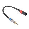 TC194BUXK108-03 Cable de audio para micrófono TRS macho a XLR macho de 3,5 mm, longitud: 30 cm, 3.5mm M to XLR M