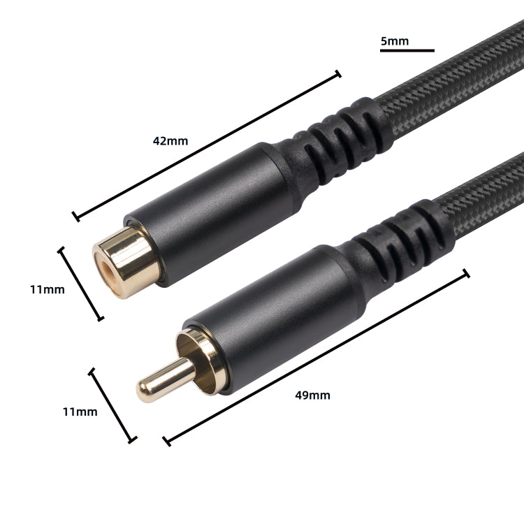 Cable de extensión de audio y video RCA macho a hembra 3709MF, 1.8m, 3m, 6m