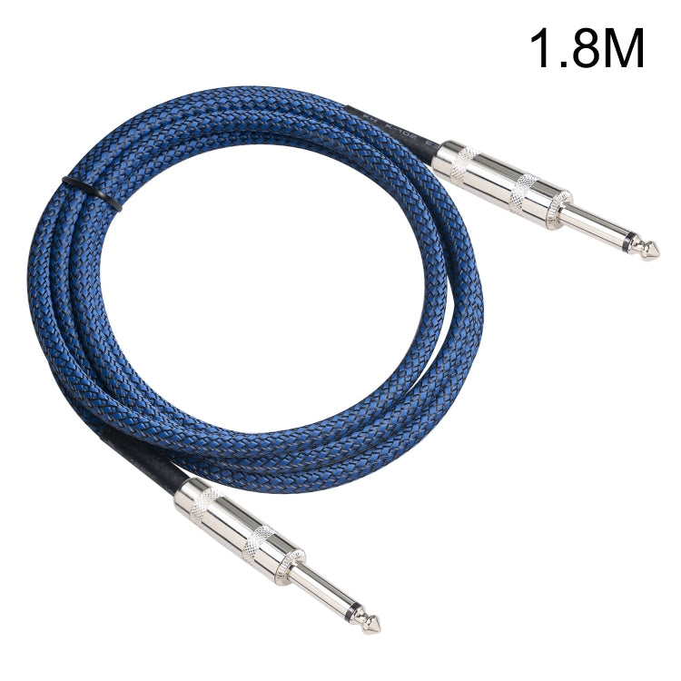 TC048BL Cable de audio mono de guitarra eléctrica macho a macho de 6,35 mm, 1.8m, 3m, 5m, 10m