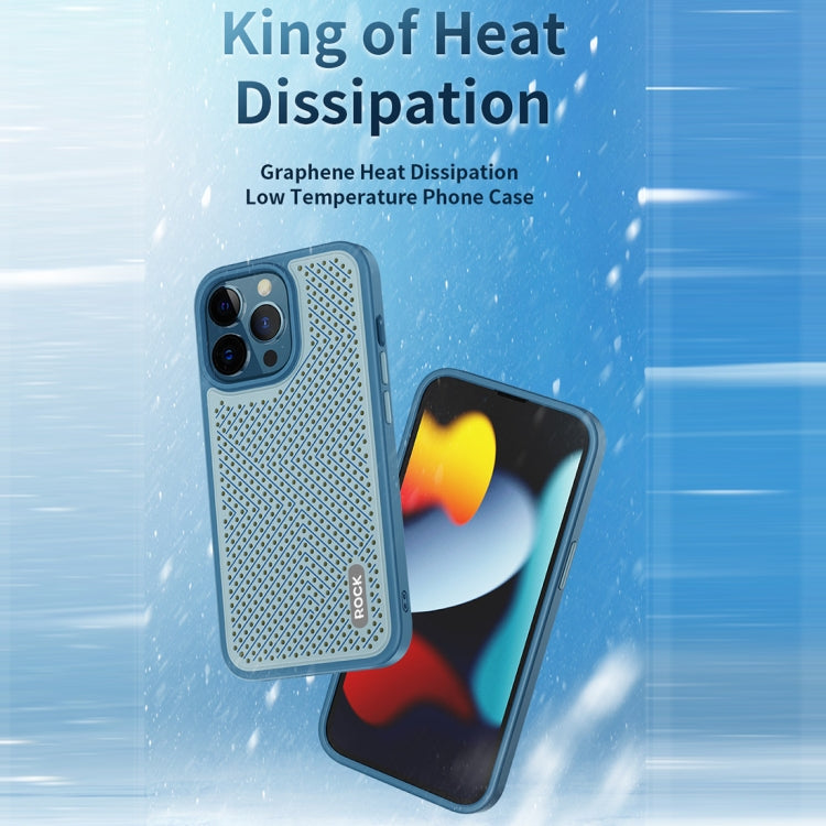 Estuche para teléfono con disipación de calor de grafeno ROCK, For iPhone 14, For iPhone 14 Plus, For iPhone 14 Pro, For iPhone 14 Pro Max