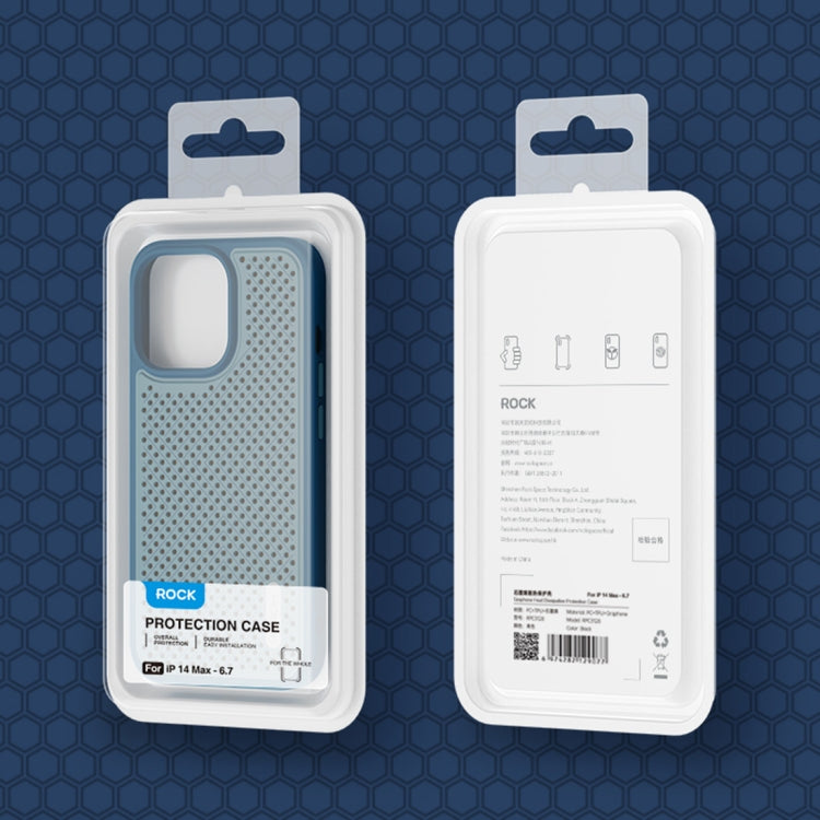Estuche para teléfono con disipación de calor de grafeno ROCK, For iPhone 14, For iPhone 14 Plus, For iPhone 14 Pro, For iPhone 14 Pro Max