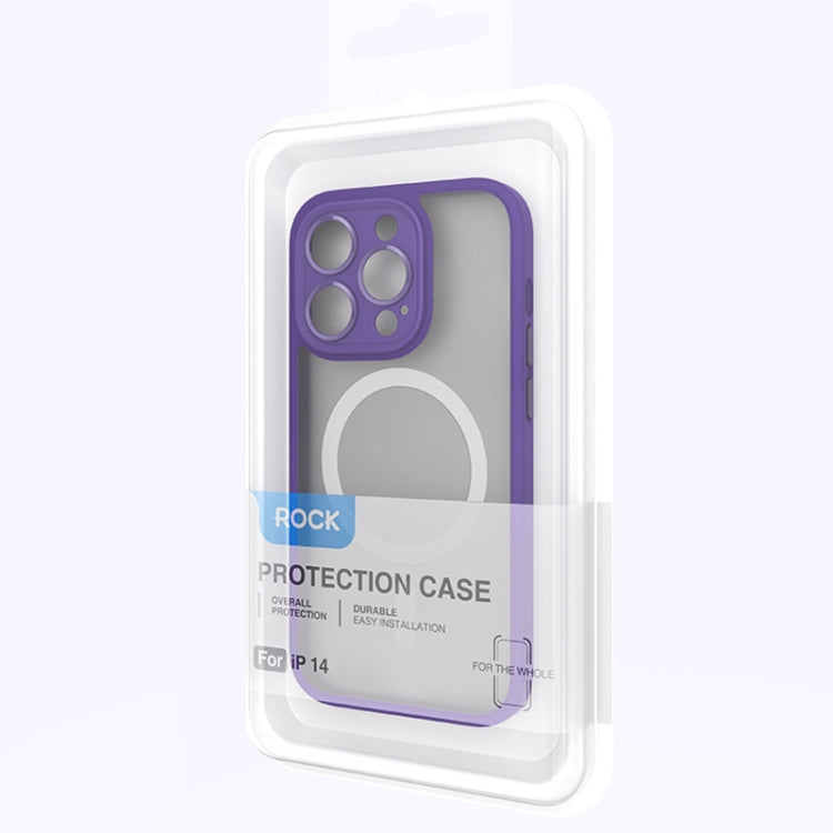 Estuche para teléfono MagSafe con tacto de piel ROCK Guard, For iPhone 14, For iPhone 14 Plus, For iPhone 14 Pro, For iPhone 14 Pro Max