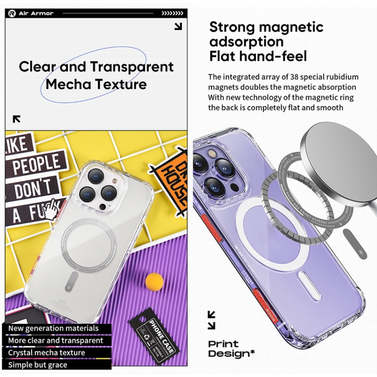 Estuche para teléfono ROCK Air InShare MagSafe, For iPhone 14, For iPhone 14 Plus, For iPhone 14 Pro, For iPhone 14 Pro Max