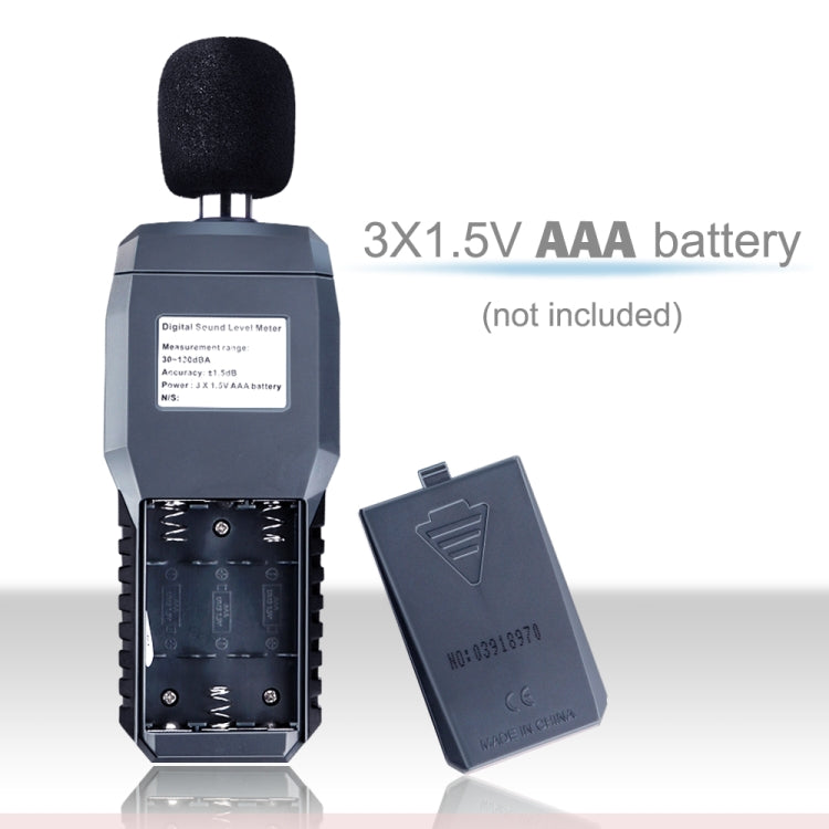 Probador de audio del detector de decibelios SmartSensor dB, ST9604, AS804