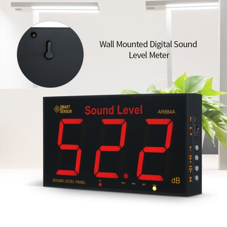 Medidor de nivel de sonido inteligente de pared SmartSensor AR884A