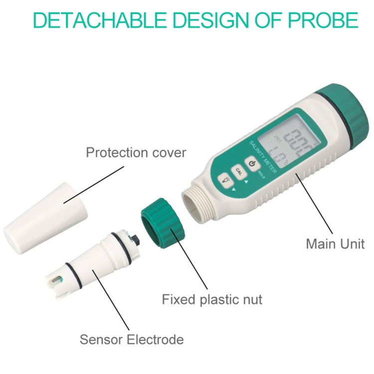 Medidor Salino Digital Portátil SmartSensor AR8012, AR8012
