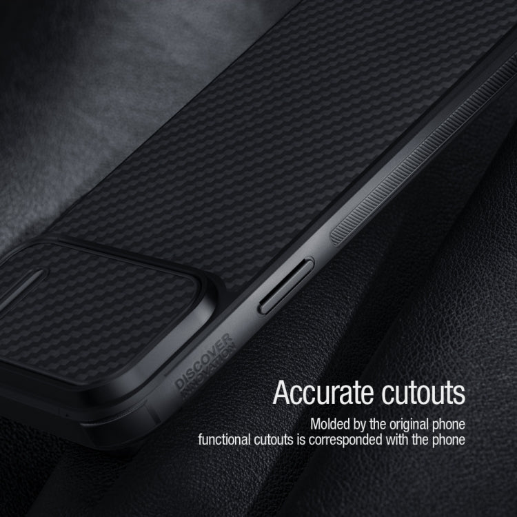 Estuche para teléfono Camshield de fibra sintética NILLKIN, For iPhone 14, For iPhone 14 Plus, For iPhone 14 Pro, For iPhone 14 Pro Max