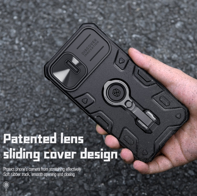 Estuche protector NILLKIN CamShield Armor a prueba de golpes, For iPhone 14, For iPhone 14 Pro, For iPhone 14 Plus, For iPhone 14 Pro Max