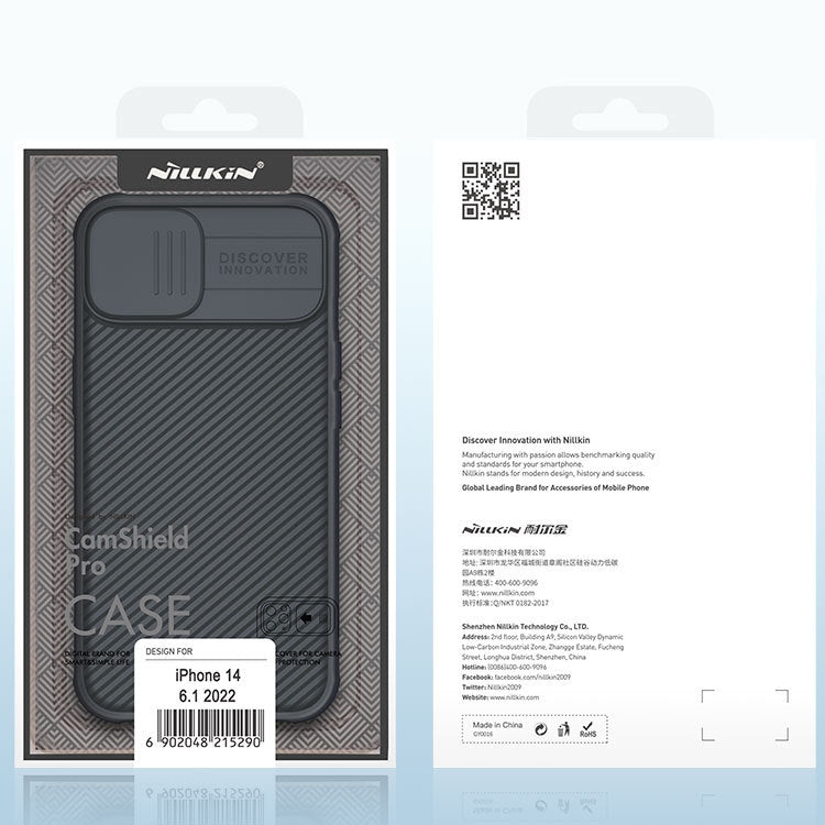 Estuche protector para teléfono NILLKIN CamShield Pro, For iPhone 14, For iPhone 14 Pro, For iPhone 14 Plus, For iPhone 14 Pro Max