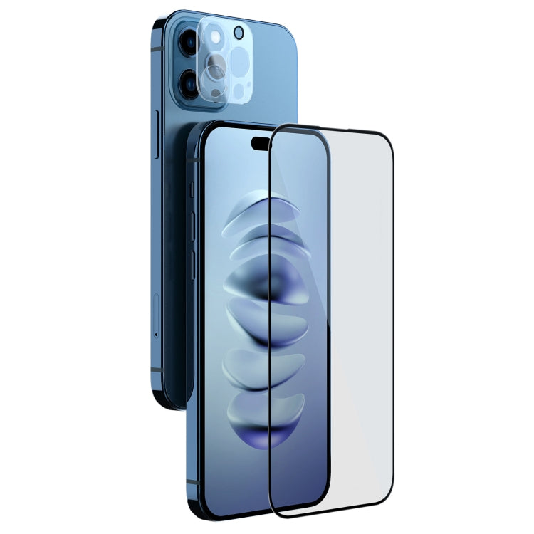 NILLKIN 2 en 1 HD Película de vidrio templado de pantalla completa + Juego de protector de cámara, For iPhone 14, For iPhone 14 Plus, For iPhone 14 Pro, For iPhone 14 Pro Max