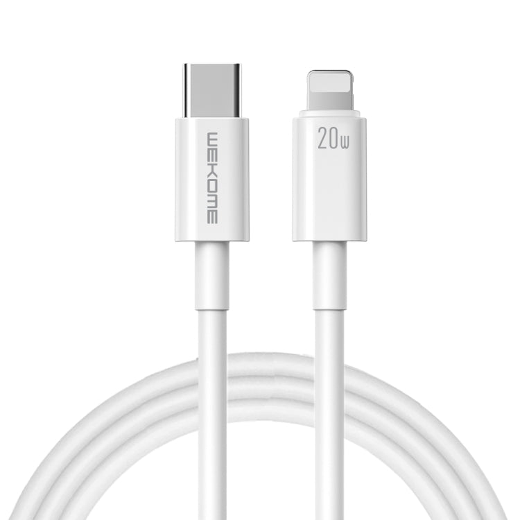 WEKOME WDC-168 Original Series PD 20W USB-C / Type-C a cable de datos de carga rápida de 8 pines, Length: 1m