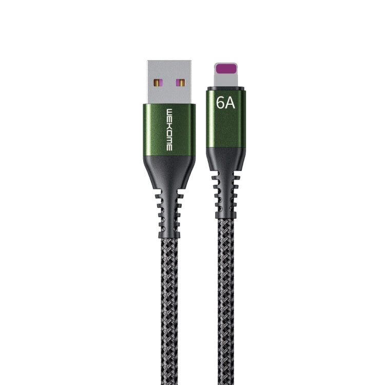 WEKOME WDC-169I Raython Series 6A USB a cable de datos de carga rápida de 8 pines, Length: 1m