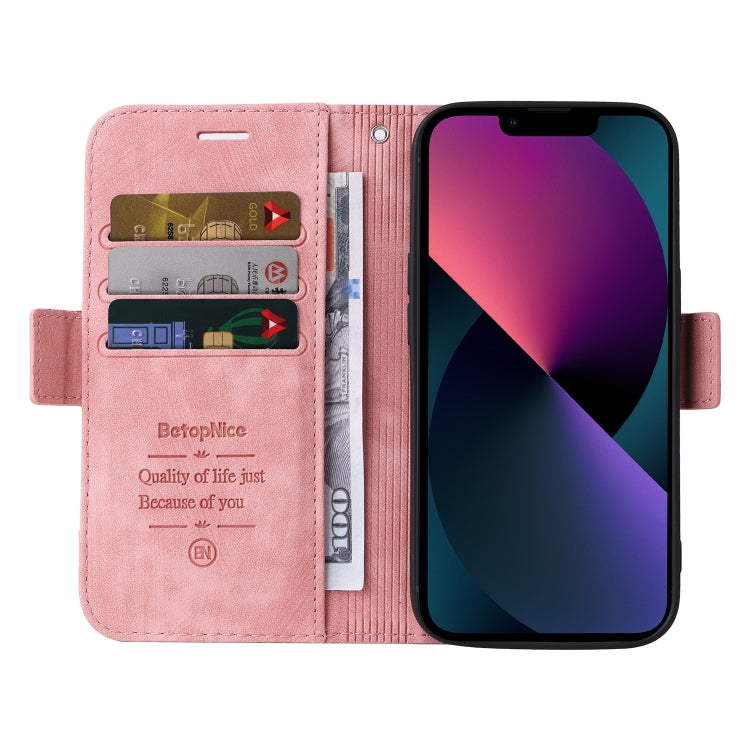 BETOPNICE Estuche de cuero con hebilla de doble cara para teléfono, For iPhone 14, For iPhone 14 Plus, For iPhone 14 Pro, For iPhone 14 Pro Max, For iPhone 13 mini, For iPhone 13, For iPhone 13 Pro, For iPhone 13 Pro Max, For iPhone 12 mini