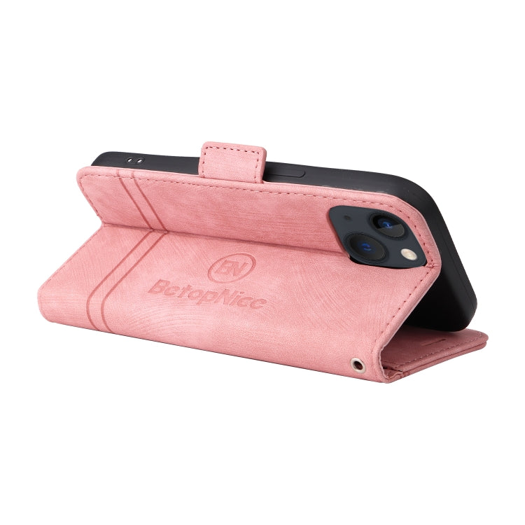 BETOPNICE Estuche de cuero con hebilla de doble cara para teléfono, For iPhone 14, For iPhone 14 Plus, For iPhone 14 Pro, For iPhone 14 Pro Max, For iPhone 13 mini, For iPhone 13, For iPhone 13 Pro, For iPhone 13 Pro Max, For iPhone 12 mini