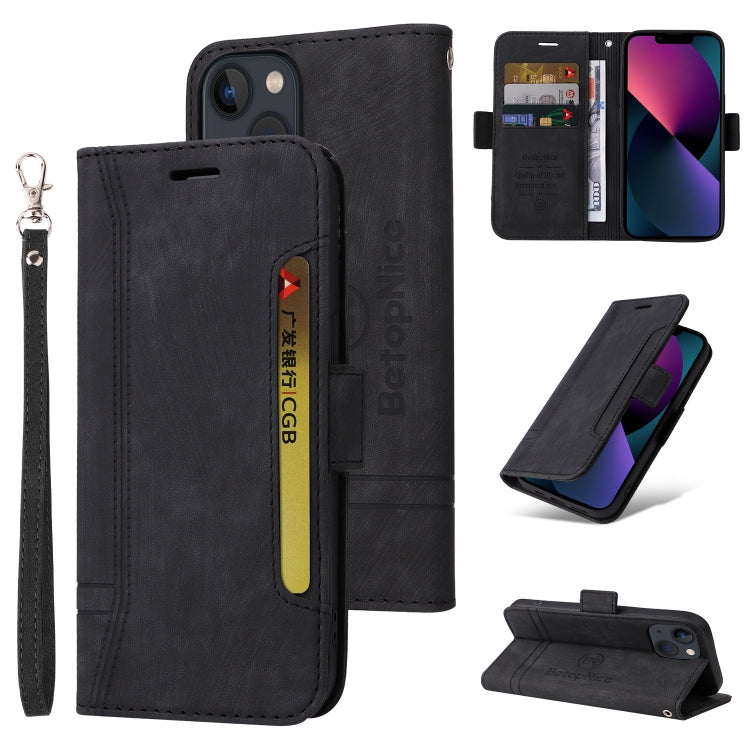 BETOPNICE Estuche de cuero con hebilla de doble cara para teléfono, For iPhone 14, For iPhone 14 Plus, For iPhone 14 Pro, For iPhone 14 Pro Max, For iPhone 13 mini, For iPhone 13, For iPhone 13 Pro, For iPhone 13 Pro Max, For iPhone 12 mini