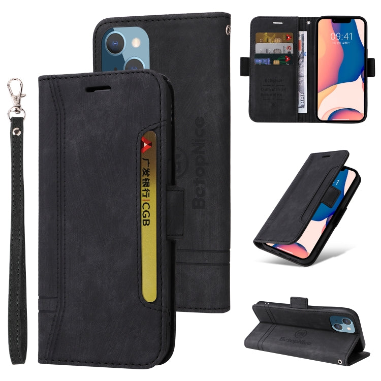 BETOPNICE Estuche de cuero con hebilla de doble cara para teléfono, For iPhone 14, For iPhone 14 Plus, For iPhone 14 Pro, For iPhone 14 Pro Max, For iPhone 13 mini, For iPhone 13, For iPhone 13 Pro, For iPhone 13 Pro Max, For iPhone 12 mini