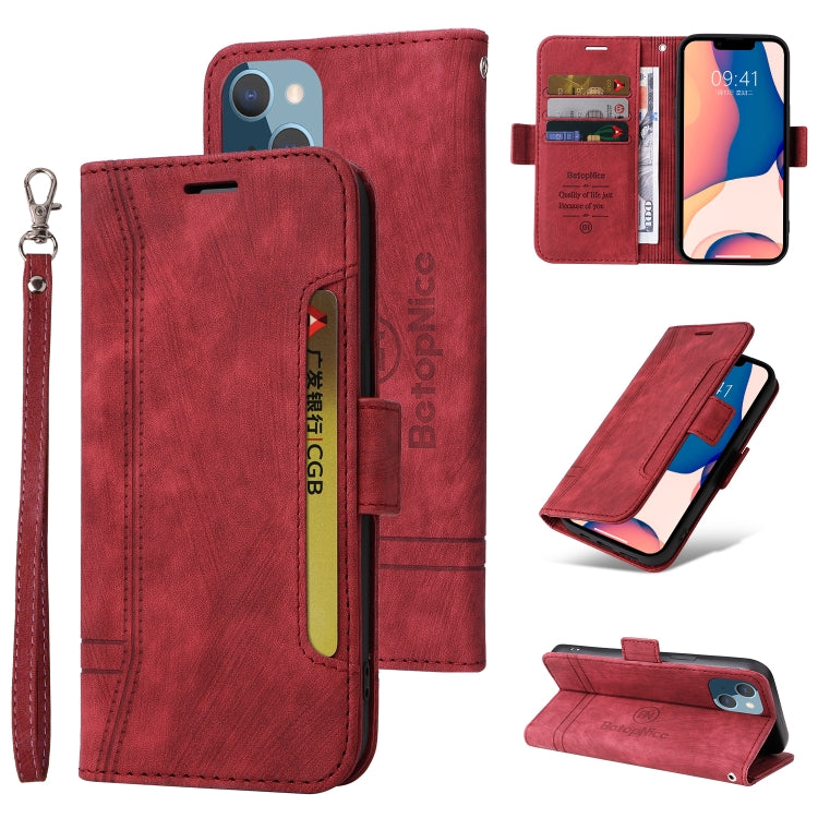 BETOPNICE Estuche de cuero con hebilla de doble cara para teléfono, For iPhone 14, For iPhone 14 Plus, For iPhone 14 Pro, For iPhone 14 Pro Max, For iPhone 13 mini, For iPhone 13, For iPhone 13 Pro, For iPhone 13 Pro Max, For iPhone 12 mini