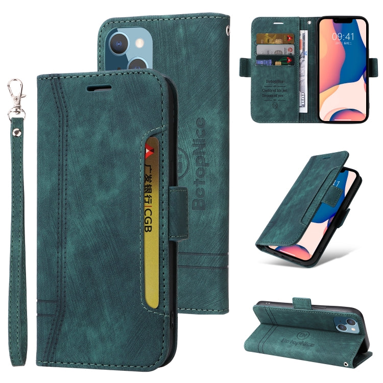 BETOPNICE Estuche de cuero con hebilla de doble cara para teléfono, For iPhone 14, For iPhone 14 Plus, For iPhone 14 Pro, For iPhone 14 Pro Max, For iPhone 13 mini, For iPhone 13, For iPhone 13 Pro, For iPhone 13 Pro Max, For iPhone 12 mini